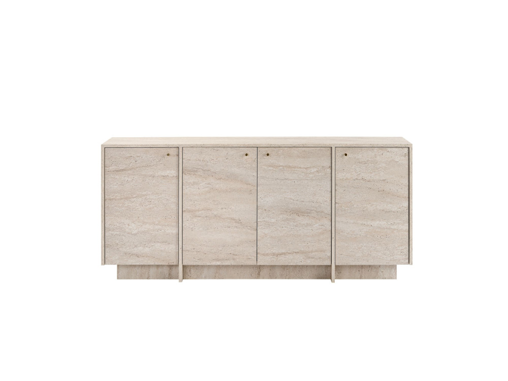 Holzkonsole „Varen“ – 180 x 45 x 82 cm – Travertin
