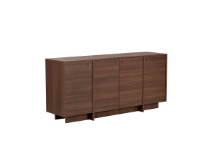 Holzkonsole „Varen“ – 180 x 45 x 82 cm – Nussbaum
