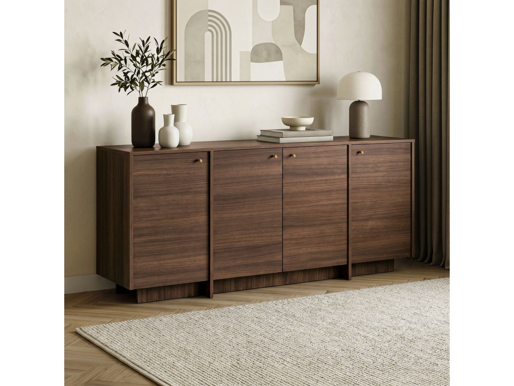 Holzkonsole „Varen“ – 180 x 45 x 82 cm – Nussbaum