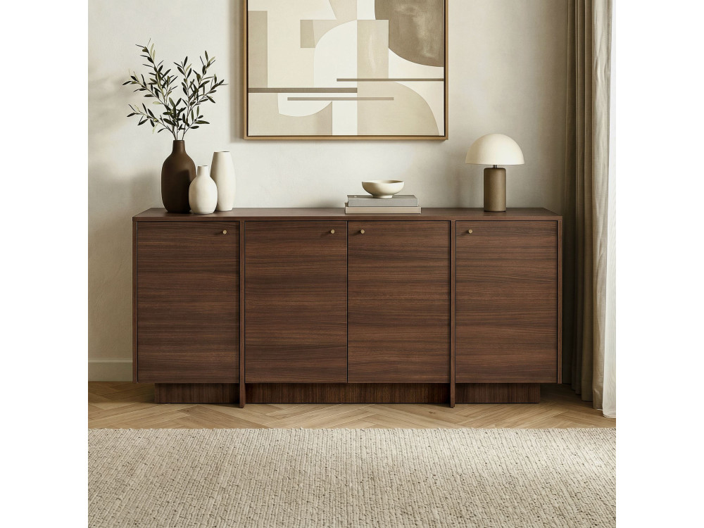 Holzkonsole „Varen“ – 180 x 45 x 82 cm – Nussbaum
