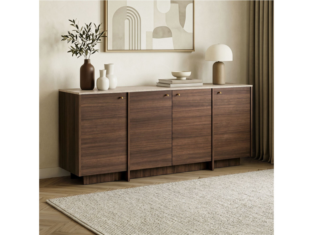 Holzkonsole „Varen“ – 180 x 45 x 82 cm – Braun