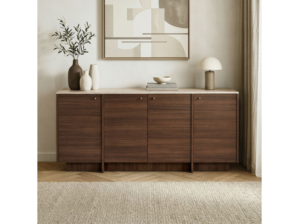 Holzkonsole „Varen“ – 180 x 45 x 82 cm – Braun