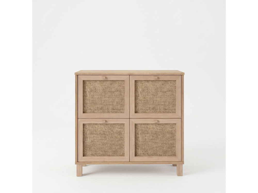 Schuhschrank aus Holz „Dune“ – 90 x 35 x 85 cm – Eiche