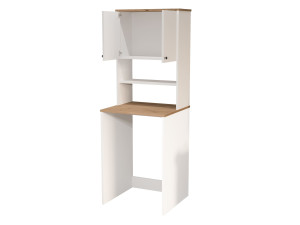 Waschmaschinenunterschrank aus Holz „Nord“ – 66 x 60 x 183 cm – Weiß