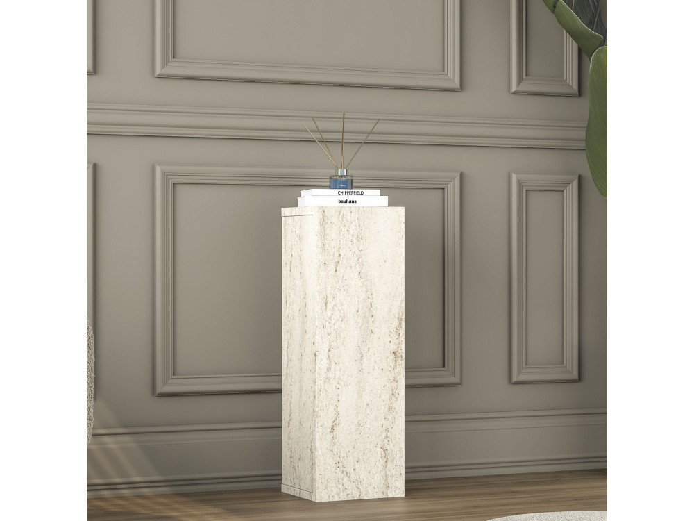 Beistelltisch aus Holz „AD108“ – 20 x 18 x 60 cm – Travertin