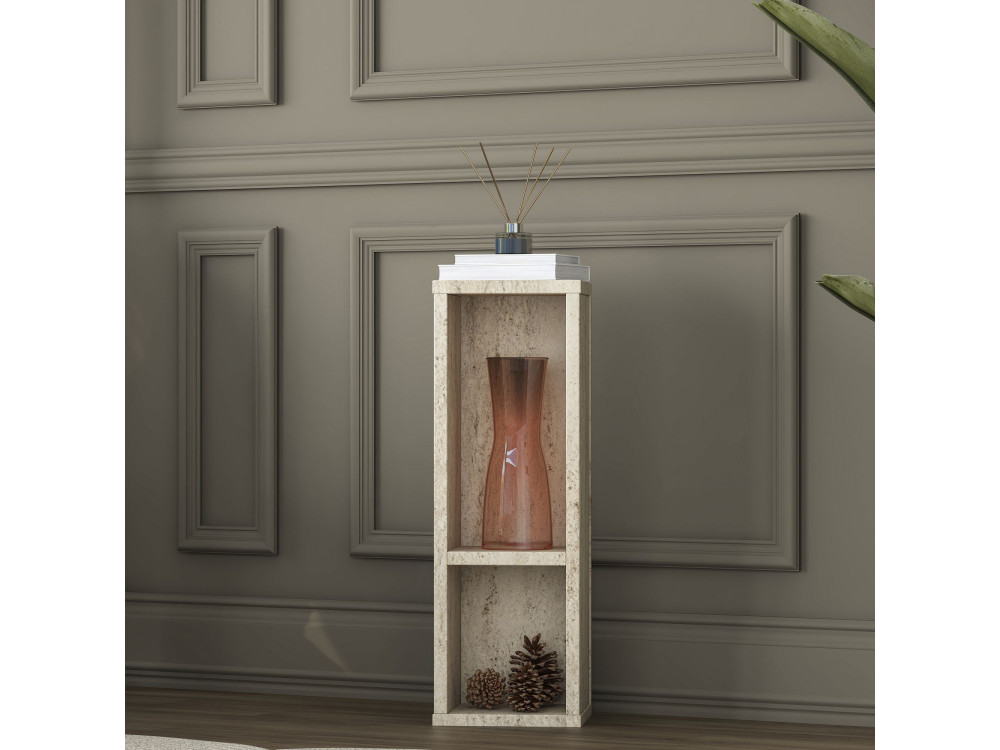 Beistelltisch aus Holz „AD108“ – 20 x 18 x 60 cm – Travertin
