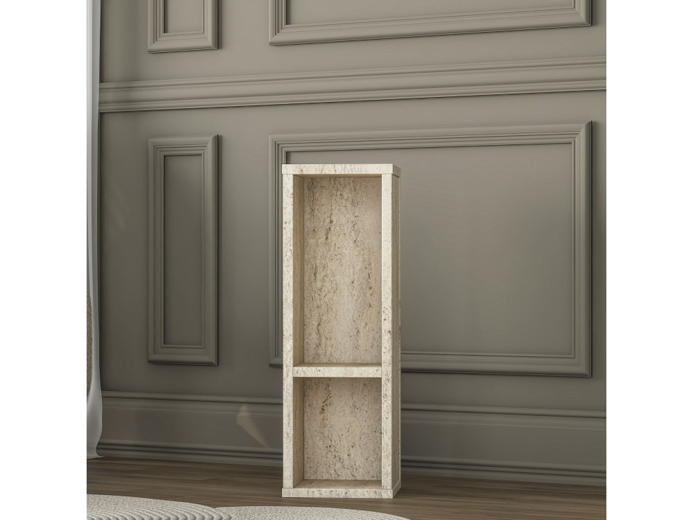 Beistelltisch aus Holz „AD108“ – 20 x 18 x 60 cm – Travertin