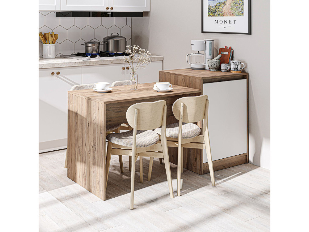 Küchentisch aus Holz „2786“ – 160 x 60 x 85 cm – Beige