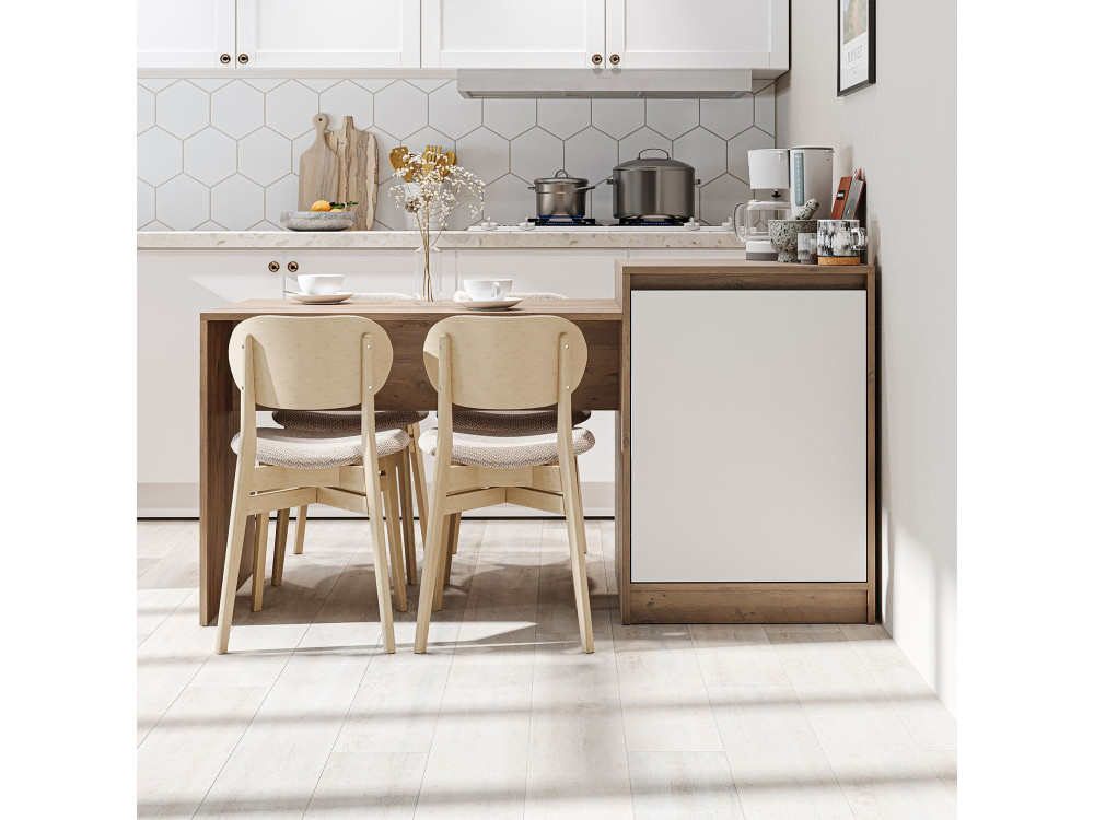 Küchentisch aus Holz „2786“ – 160 x 60 x 85 cm – Beige