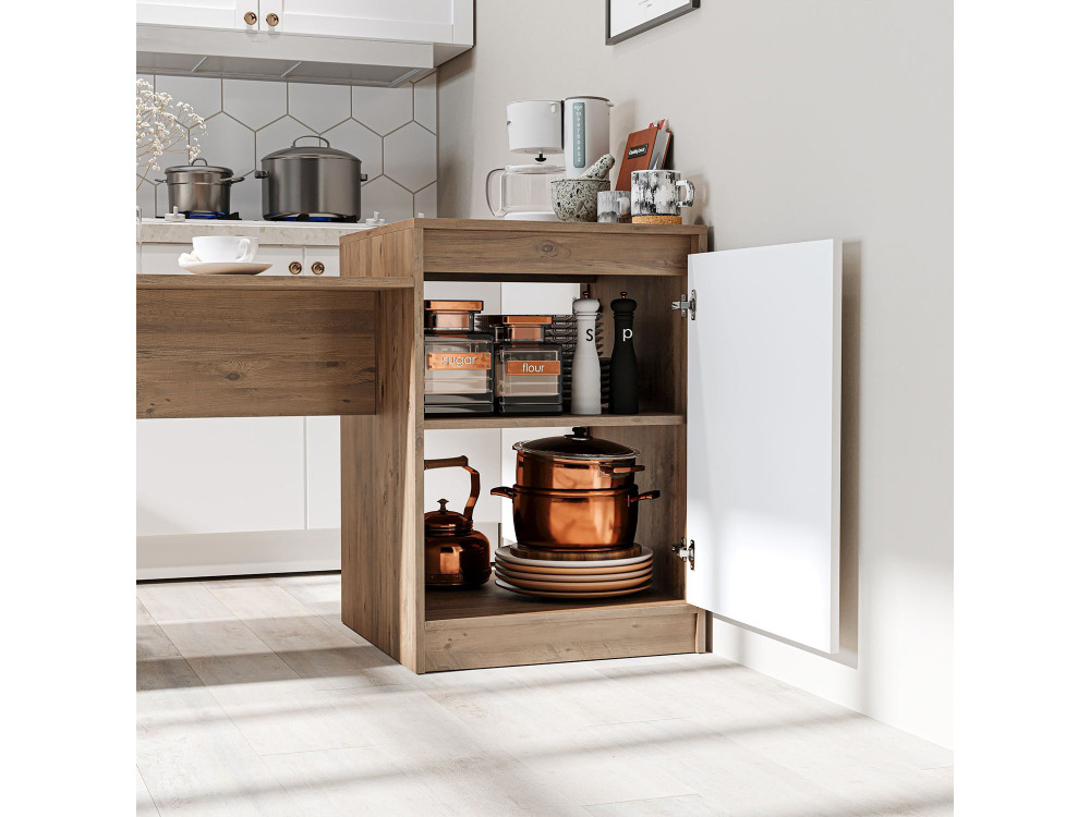 Küchentisch aus Holz „2786“ – 160 x 60 x 85 cm – Beige