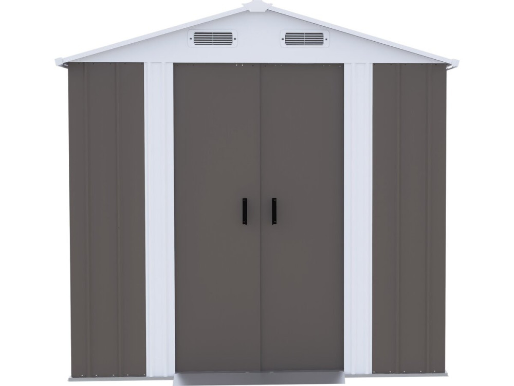 Gartenhaus aus Metall „Dallas“ – 4,12 m² – Taupe