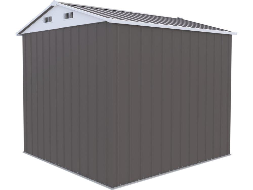 Gartenhaus aus Metall „Dallas“ – 4,12 m² – Taupe
