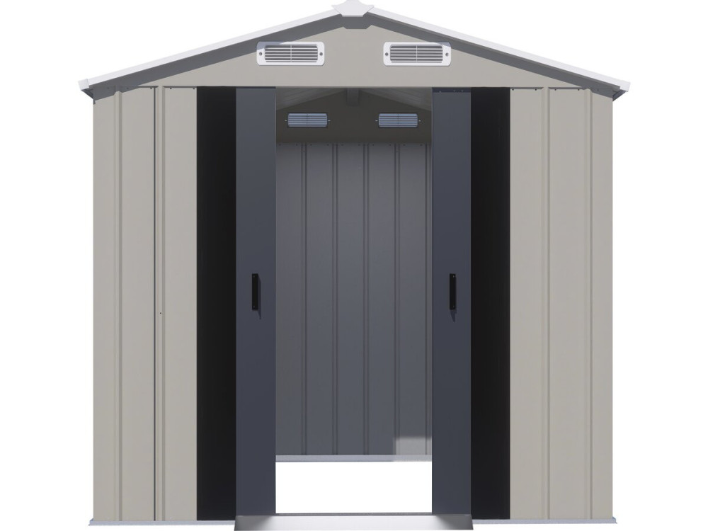 Gartenhaus aus Metall „Nebraska“ – 4,12 m² – Grau