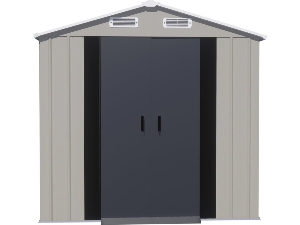 Gartenhaus aus Metall „Nebraska“ – 4,12 m² – Grau