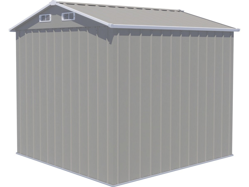 Gartenhaus aus Metall „Nebraska“ – 4,12 m² – Grau