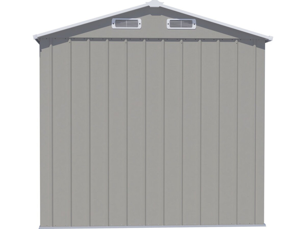 Gartenhaus aus Metall „Nebraska“ – 4,12 m² – Grau