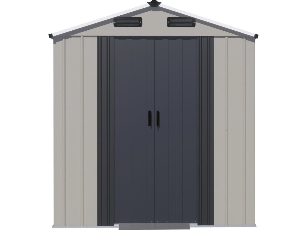 Gartenhaus aus Metall „Nebraska“ – 2,17 m² – Grau