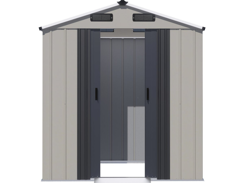 Gartenhaus aus Metall „Nebraska“ – 2,17 m² – Grau
