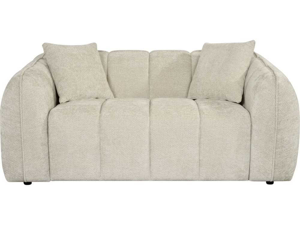 Gerades Sofa im Bubble-Stil aus dem Stoff „Wagram“ – 2-Sitzer – Beige
