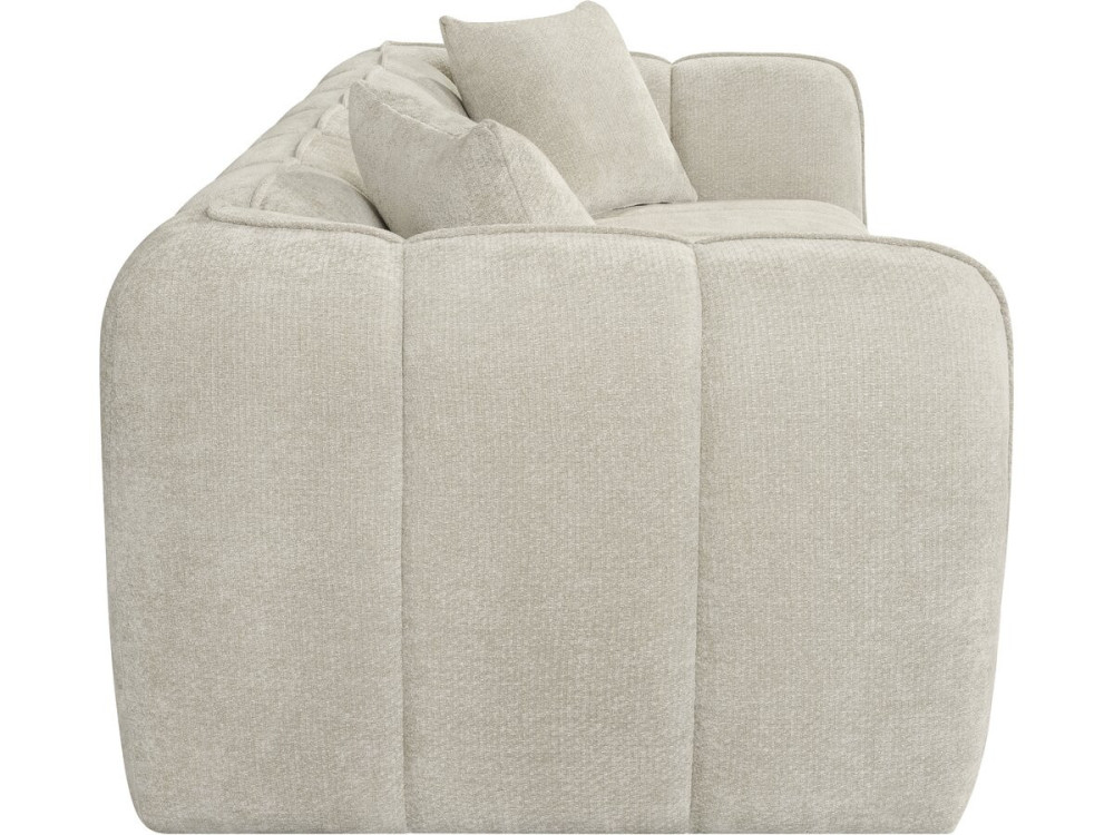 Gerades Sofa im Bubble-Stil aus dem Stoff „Wagram“ – 2-Sitzer – Beige