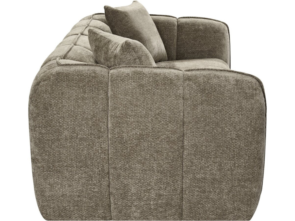 Gerades Sofa im Bubble-Stil aus dem Stoff „Wagram“ – 2-Sitzer – Braun