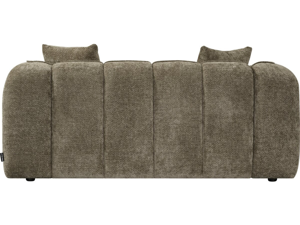 Gerades Sofa im Bubble-Stil aus dem Stoff „Wagram“ – 2-Sitzer – Braun