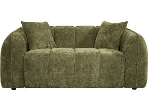 Gerades Sofa im Bubble-Stil aus dem Stoff „Wagram“ – 2-Sitzer – Grün