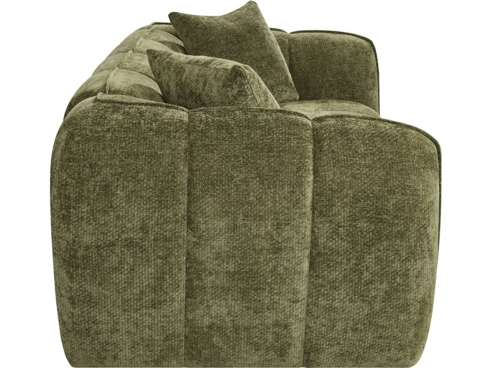 Gerades Sofa im Bubble-Stil aus dem Stoff „Wagram“ – 2-Sitzer – Grün