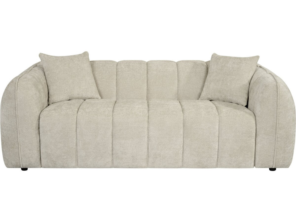 Gerades Sofa im Bubble-Stil aus dem Stoff „Wagram“ – 3-Sitzer – Beige
