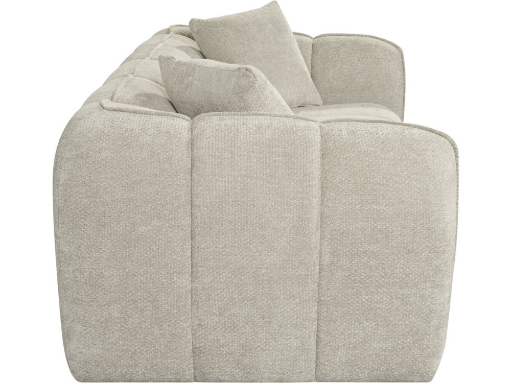 Gerades Sofa im Bubble-Stil aus dem Stoff „Wagram“ – 3-Sitzer – Beige