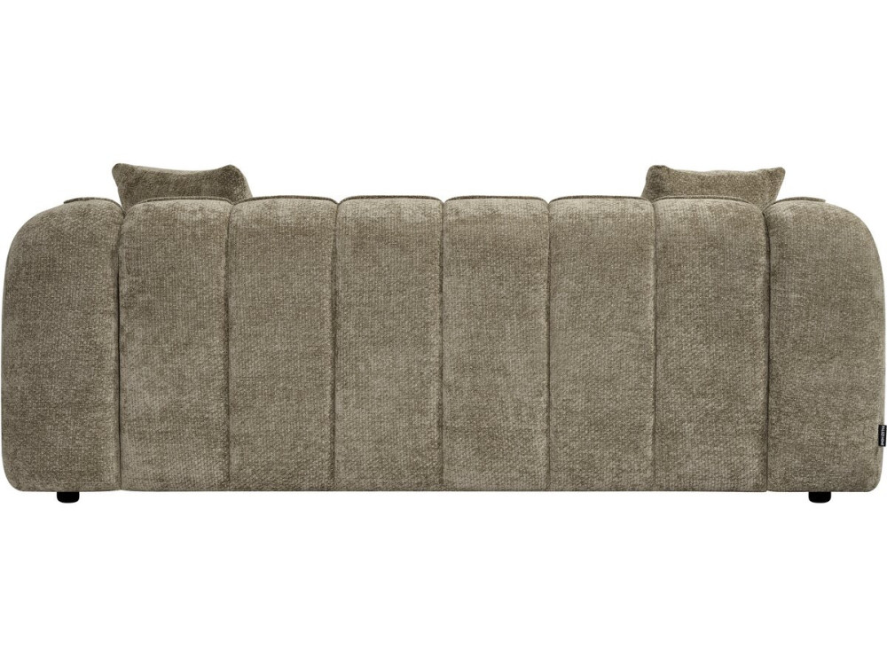 Gerades Sofa im Bubble-Stil aus dem Stoff „Wagram“ – 3-Sitzer – Braun