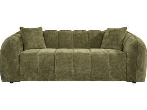 Gerades Sofa im Bubble-Stil aus dem Stoff „Wagram“ – 3-Sitzer – Grün