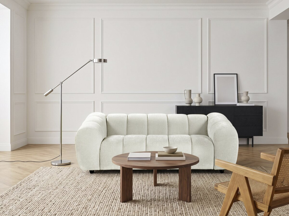 Gerades Sofa im Bubble-Stil aus dem Stoff „Courcelles“ – 3-Sitzer – Beige