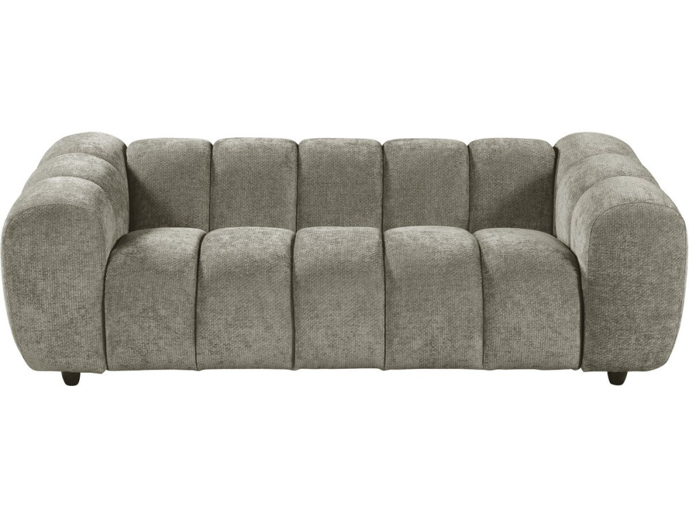 Gerades Sofa im Bubble-Stil aus dem Stoff „Courcelles“ – 3-Sitzer – Braun