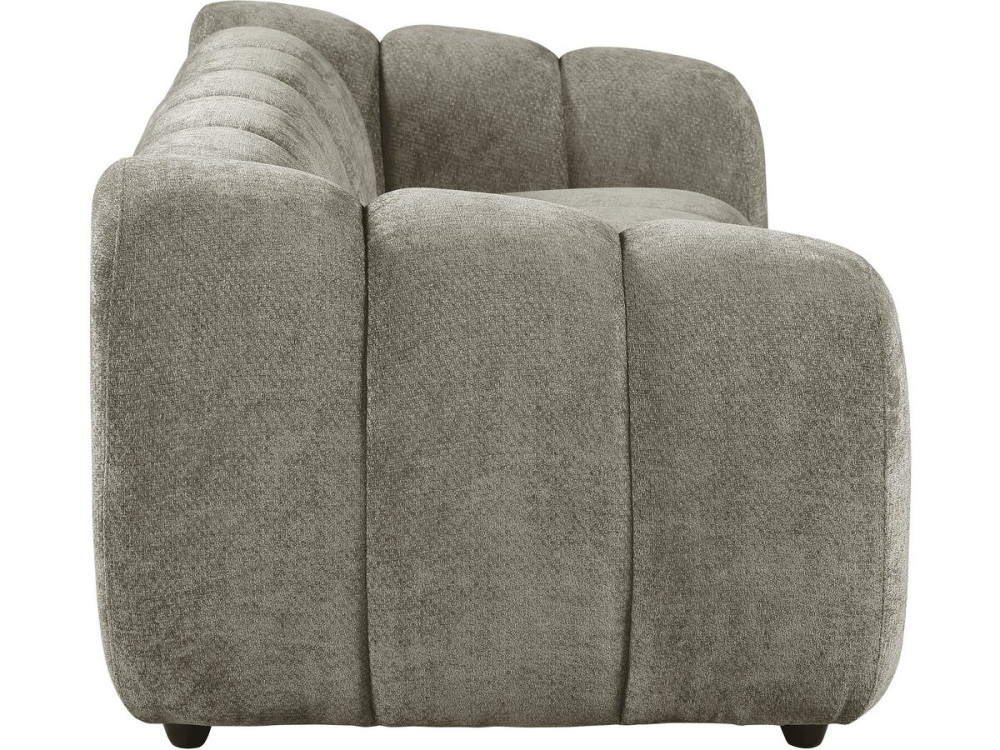 Gerades Sofa im Bubble-Stil aus dem Stoff „Courcelles“ – 3-Sitzer – Braun