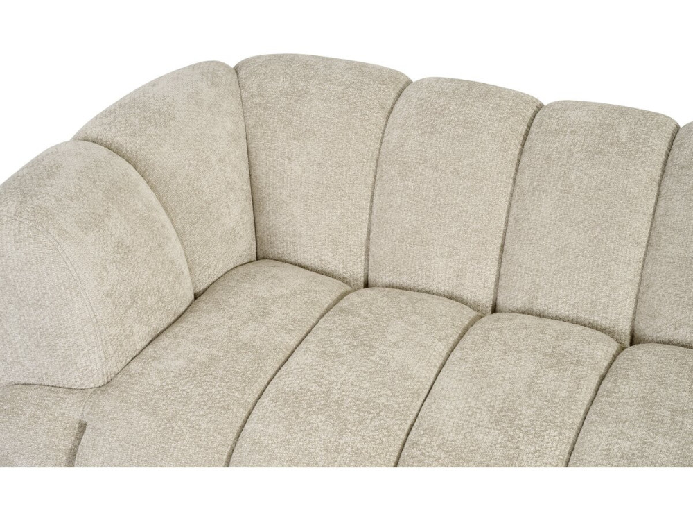 Gerades Sofa im Bubble-Stil aus dem Stoff „Malakoff“ – 3-Sitzer – Beige