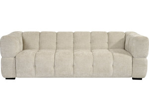 Gerades Sofa im Bubble-Stil aus dem Stoff „Spontini“ – 3-Sitzer – Beige