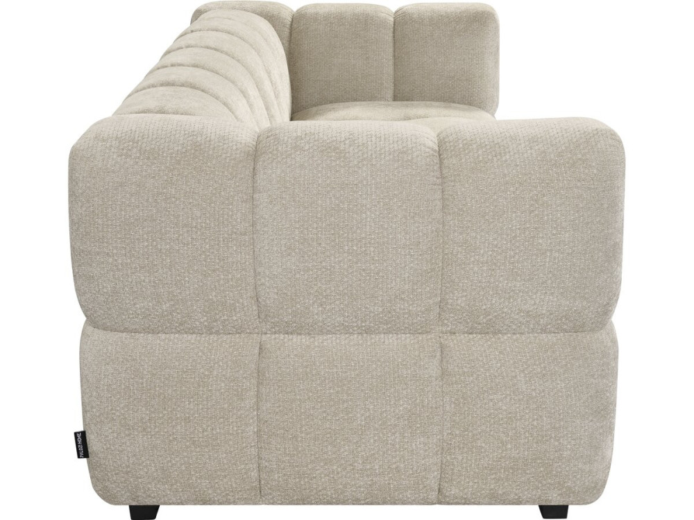 Gerades Sofa im Bubble-Stil aus dem Stoff „Spontini“ – 3-Sitzer – Beige