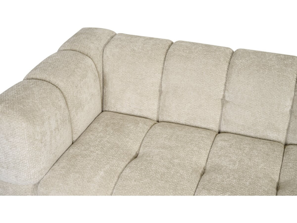 Gerades Sofa im Bubble-Stil aus dem Stoff „Spontini“ – 3-Sitzer – Beige