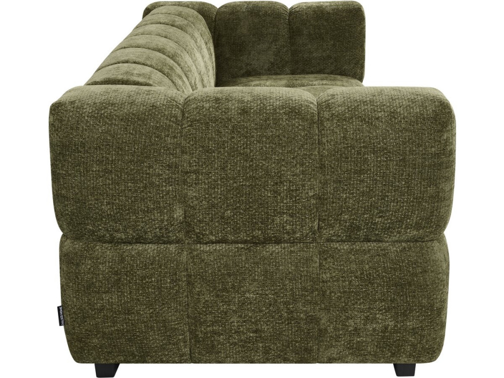 Gerades Sofa im Bubble-Stil aus dem Stoff „Spontini“ – 3-Sitzer – Grün