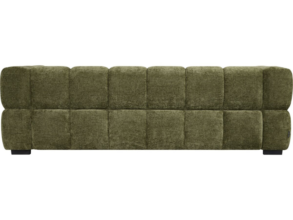 Gerades Sofa im Bubble-Stil aus dem Stoff „Spontini“ – 3-Sitzer – Grün