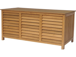 Gartenbox aus Holz "Macao" - 130 x 64 x 60 cm - Braun