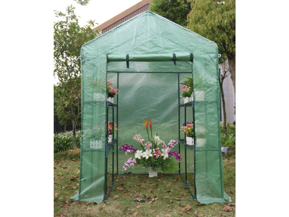 GEWÄCHSHAUS TOMATE PETUNIA - 2,04 M² - 1,43 X 1,43 X 1,95