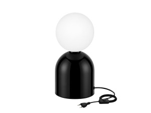 Tischlampe aus Metall „Pupa“ – 14 x 14 x 25 cm – Schwarz