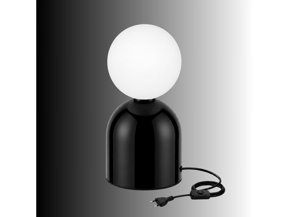Tischlampe aus Metall „Pupa“ – 14 x 14 x 25 cm – Schwarz