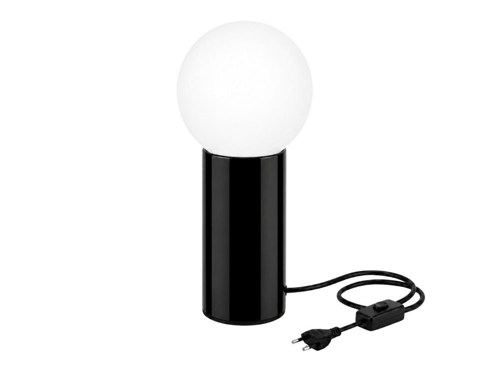 Tischlampe aus Metall „Polo“ – 15 x 15 x 35 cm – Schwarz