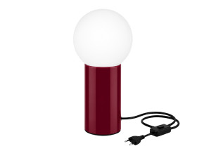 Tischlampe aus Metall „Polo“ – 15 x 15 x 35 cm – Rot