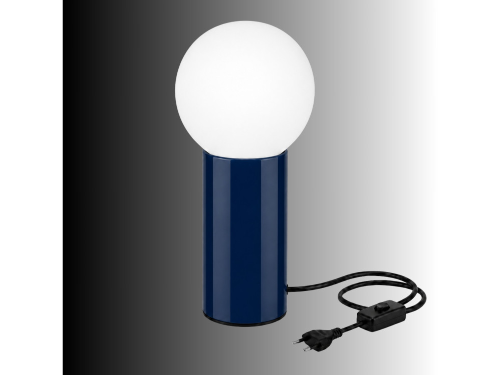 Tischlampe aus Metall „Polo“ – 15 x 15 x 35 cm – Blau
