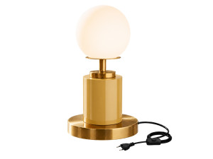 Tischlampe aus Metall „Moira“ – 17 x 17 x 34 cm – Gelb
