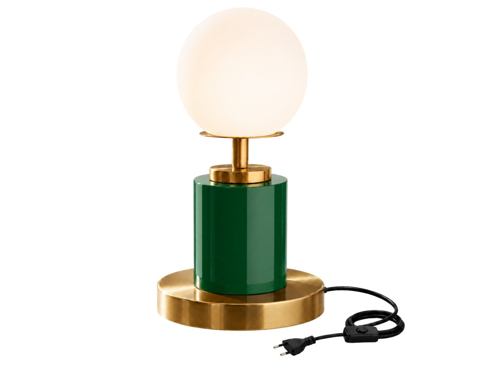 Tischlampe aus Metall „Moira“ – 17 x 17 x 34 cm – Grün